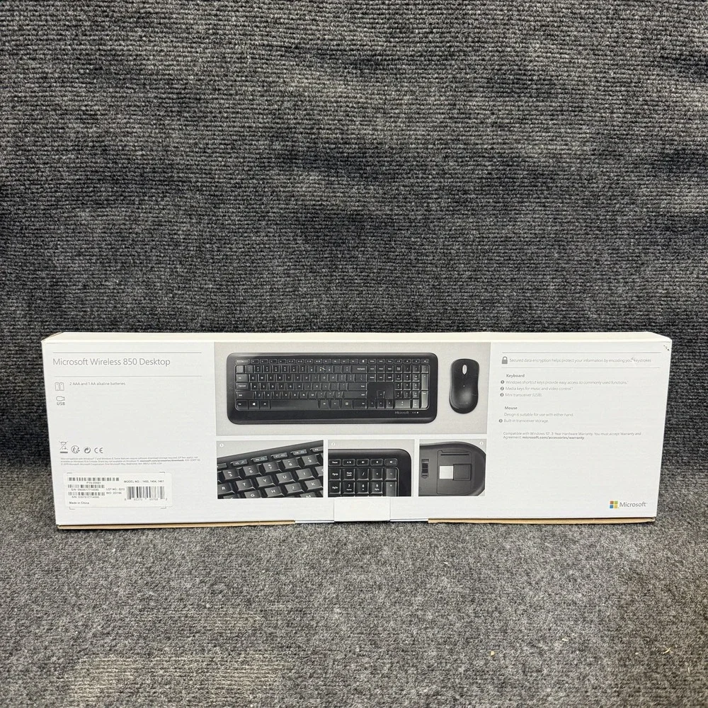 Microsoft Wireless Desktop 850 Black Desktop Keyboard & Mouse Combo PY9-00001